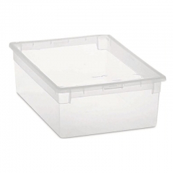 Caja organizadora multiuso terry light box transparente 12l