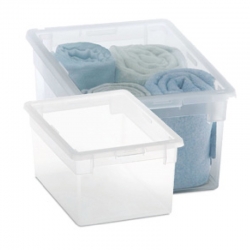 Caja organizadora multiuso terry light box transparente 6l