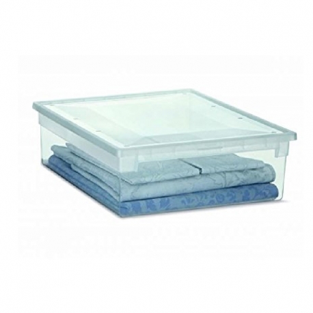 Caja organizadora multiuso terry light box transparente 22l