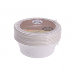 Bol desechable biodegradable blanco 13x5cm 8 unidades