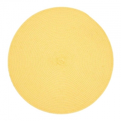 Mantel individual redondo amarillo 38cm