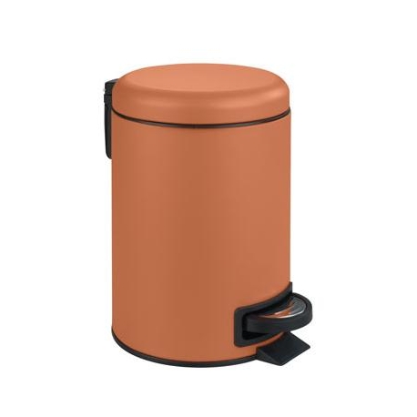 Cubo de baño con pedal wenko terracota 3 l