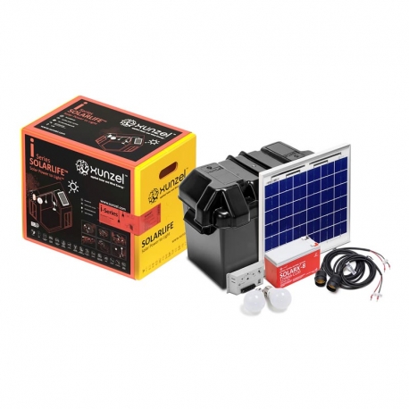 Kit solarlife xunzel con accesorios 10w-12v