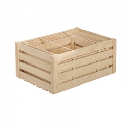 Caja de madera astigarraga set 3 cajas pino macizo 17x36x25cm