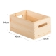 Caja de madera pino astigarraga sin tapa 14x20x30cm