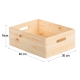Caja de madera pino astigarraga sin tapa 14x30x40cm