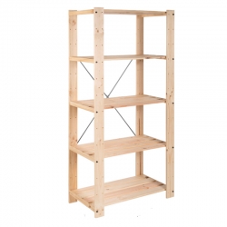Estanteria madera astigarraga evolution reforzada 174,2x76,7x43cm