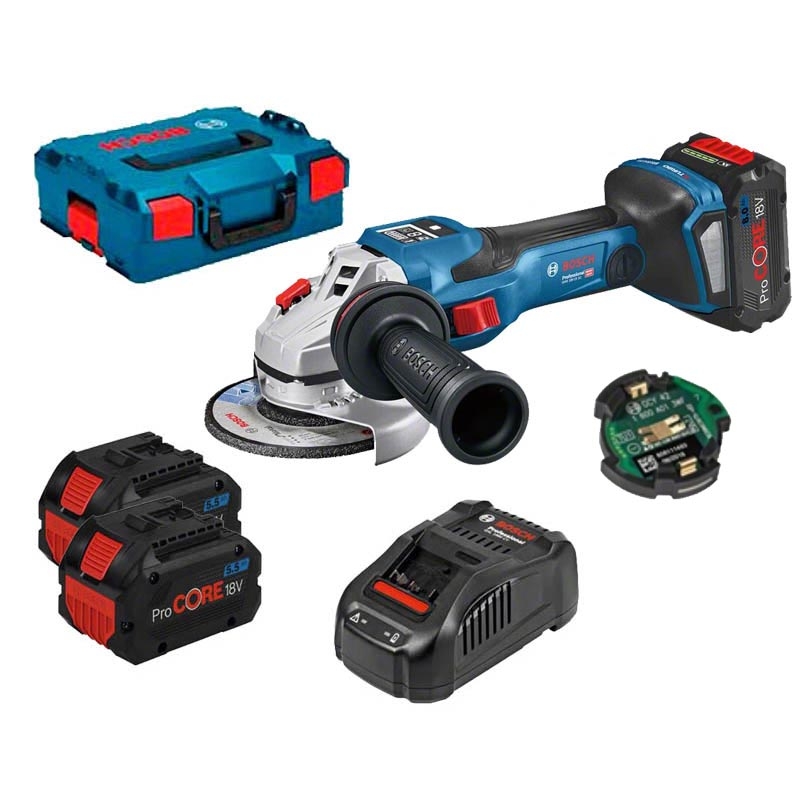 Miniamoladora a batería Bosch GWS 18V-10 PC