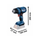 Decapador por aire caliente bosch ghg 18v-50 professional + l-boxx 136 + boquillas