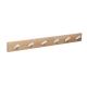 Percha pared nesu 6 pomos blancos madera natural 60cm