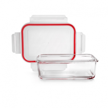 Taper de vidrio rectangular ibili borosilicato 15x10cm