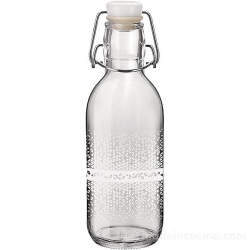Botella cristal glam blanca 0.50 cl