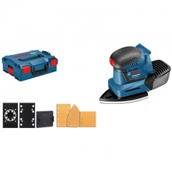 Lijadora orbital a bateria bosch gss 18v-10 professional + l-boxx 136 + accesorios