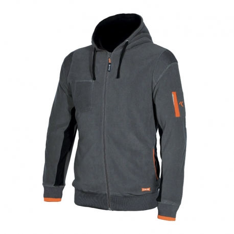 Sudadera issaline polar ortigara gris talla xl