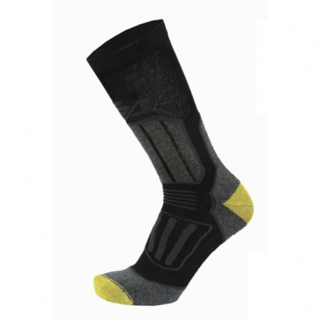 Calcetin largo starter triathlon negro-amarillo talla 43-46