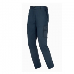 Pantalon multibolsillos issaline easystretch azul talla xxl