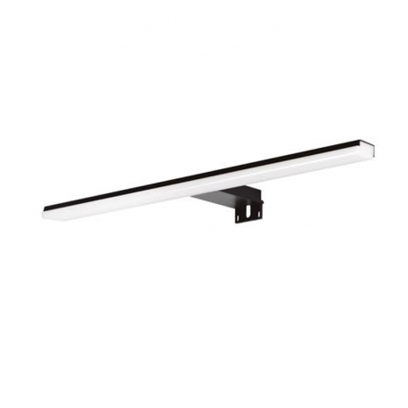 Aplique led baño negro ip44 562lm 8w 30,8cm