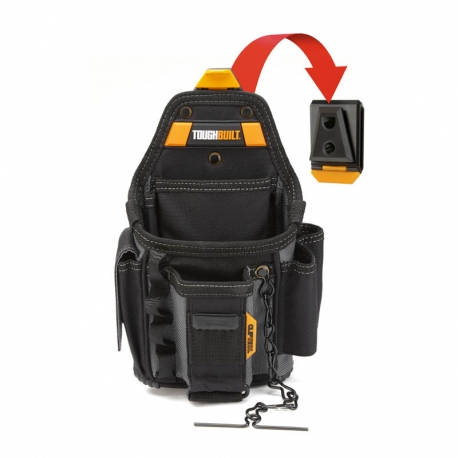 Bolsa porta herramientas toughbuilt pequeño electricista con clip tech