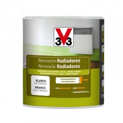 Esmalte radiadores v33 renovation perfection blanco satinado 500ml
