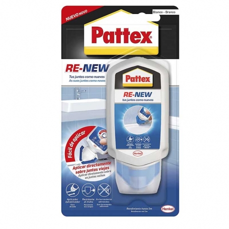 Silicona antimoho pattex baÑo re-new blanco 80 ml