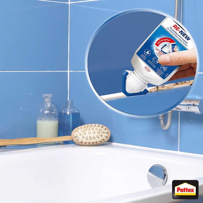 Pattex Baño Sano No Más Moho, silicona antimoho e impermeable, silicona  transparente duradera cocina y baño, resistente silicona sanitaria, 1  cartucho x 280 ml : : Bricolaje y herramientas