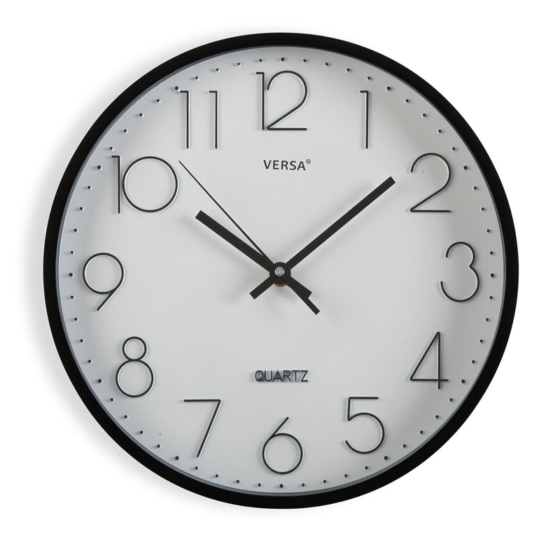 RELOJ COCINA NEGRO D30.5CM - Trends Home