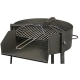 Barbacoa carbon y leÑa imex el zorro 50 x 75 cm con soporte paella