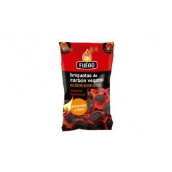 Briquetas ok fuego carbon autoencendido 1.5 kg