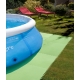 Protector suelo de piscina gre mpf819 - 9 piezas de 81x81 cm verde