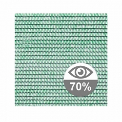 Malla ocultacion rombull minirollo sombreo pe-rf 70 por ciento verde claro 6x10m