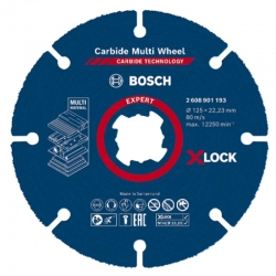 Disco de corte bosch expert carbide multiwheel x-lock 125x22,33mm