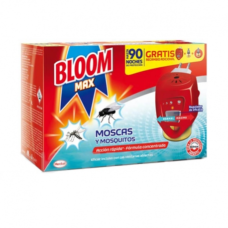 Insecticida electrico bloom moscas y mosquitos 2 recambios