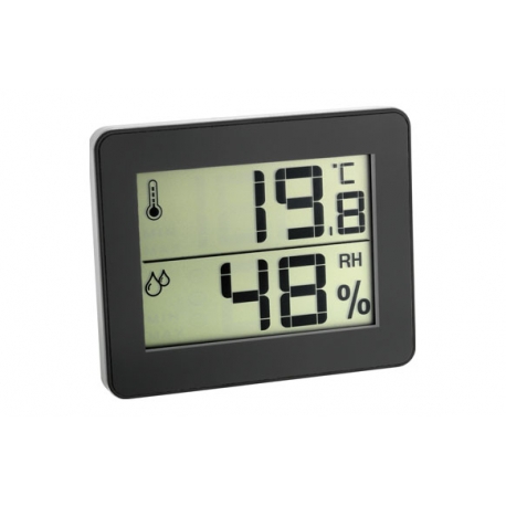 Termo-higrometro reloj digital 30.5027.01 negro