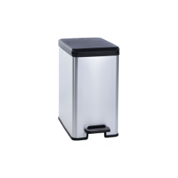 Cubo de basura curver slim bin 25 litros metal