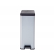 Cubo de basura curver slim bin 40 litros metal