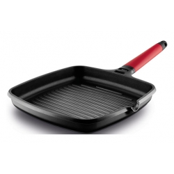 Grill asador castey induccion 22x22 cm rojo