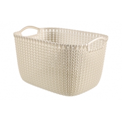 Cesta ordenacion knit 19 l blanco oasis