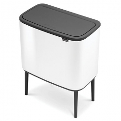  Brabantia Bo - Cubo de basura con pedales, cubos interiores de  11 L + 23 L (negro mate) : Hogar y Cocina