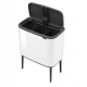 Cubo brabantia bo touch bin blanco 3 x 11 l