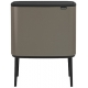 Cubo brabantia bo touch bin platinum 11+23 l