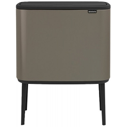 Cubo brabantia bo touch bin platinum 11+23 l