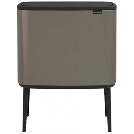 Cubo brabantia bo touch bin platinum 11+23 l