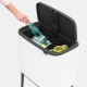 Cubo brabantia bo touch bin platinum 11+23 l