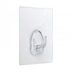 Colgador adherente inofix transparente 80x62mm