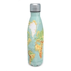 Botella termo inox nerthus 500 ml mapa