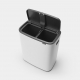 Cubo brabantia bo touch bin blanco 2 x 30 l