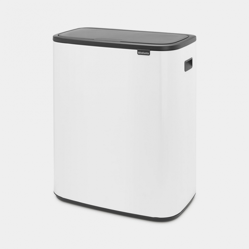 BRABANTIA Cubo de Basura Bo Touch Bin Hi 2 Cubos 2 x 30 L Blanco - Erresse  Shop