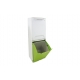 Cubo de reciclaje individual modular apilable verde