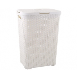 Curver Style Cesta para la ropa (60 l, Marrón, Rectangular, Plástico)