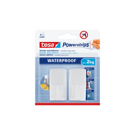 Colgador powerstrips waterproof rectangular grande